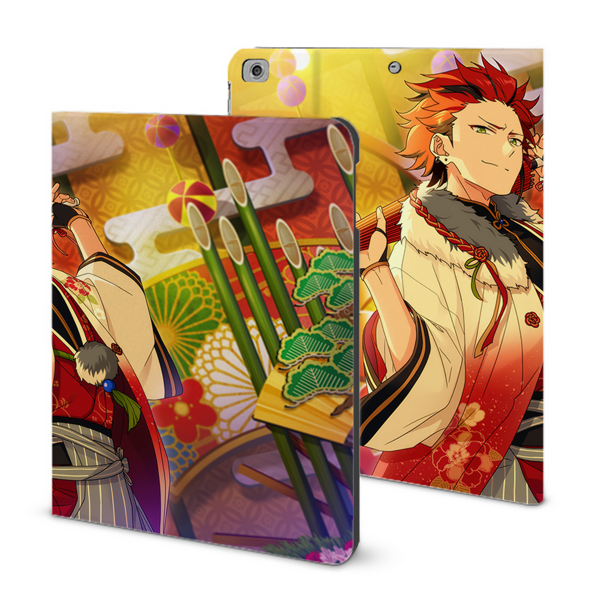 （画像用） あんさんぶるスターズ! Ensemble Stars IPad ケース ブック型 PUレザー TPU 耐衝撃 軽量 薄型 ペン収納なし 全面保護 IPad 各モデル対応